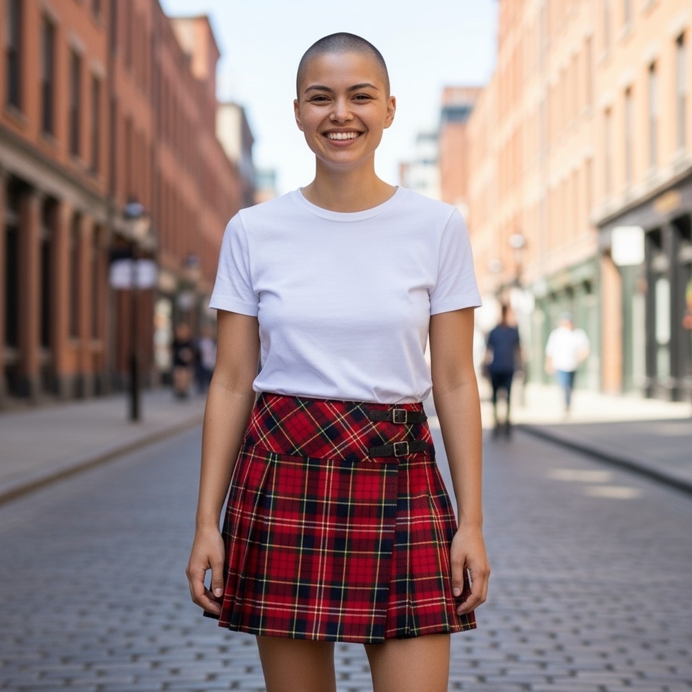 Lochcarron Nwot Tartan Billie Scottish Wrap Around Skirt Size 10